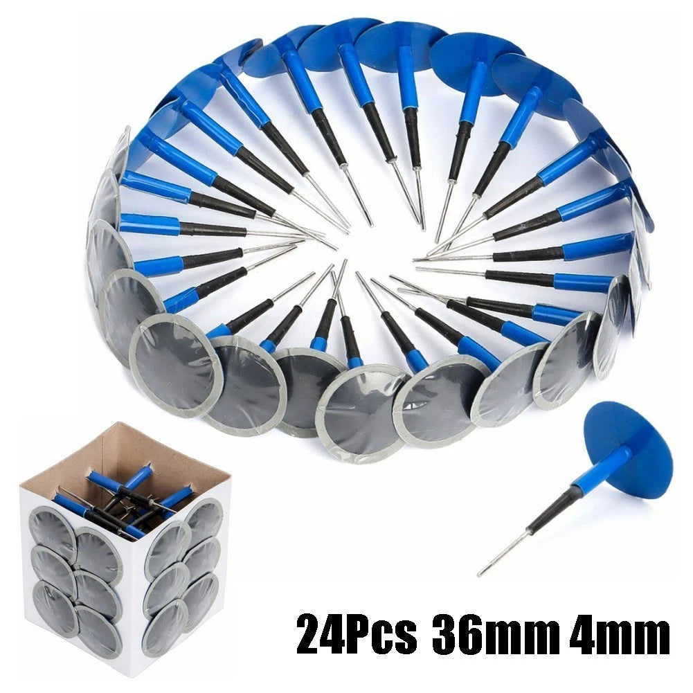24 Pcs Blue High Temperature Rubber Car Accessories Patch for