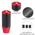 1X Gear Shift Knob for Universal Vehicles (Carbon Fiber Pattern, Red)