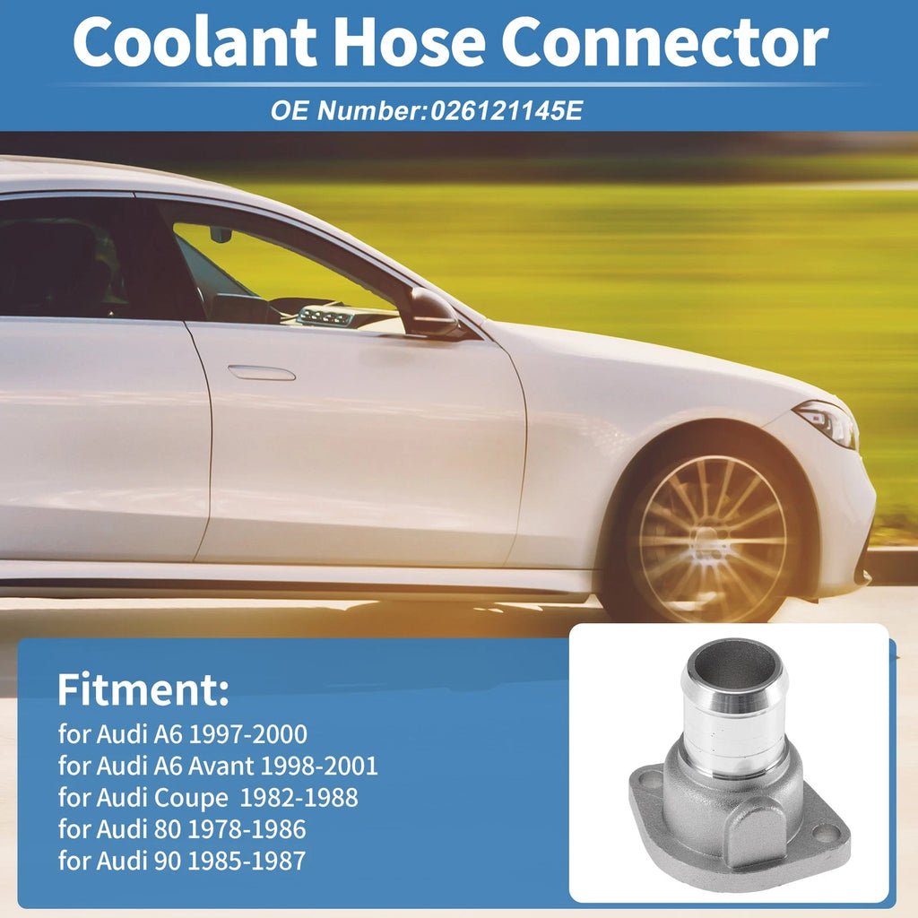 Engine Coolant Hose Connector Replacement for Audi A6 (1997–2000) Aluminum