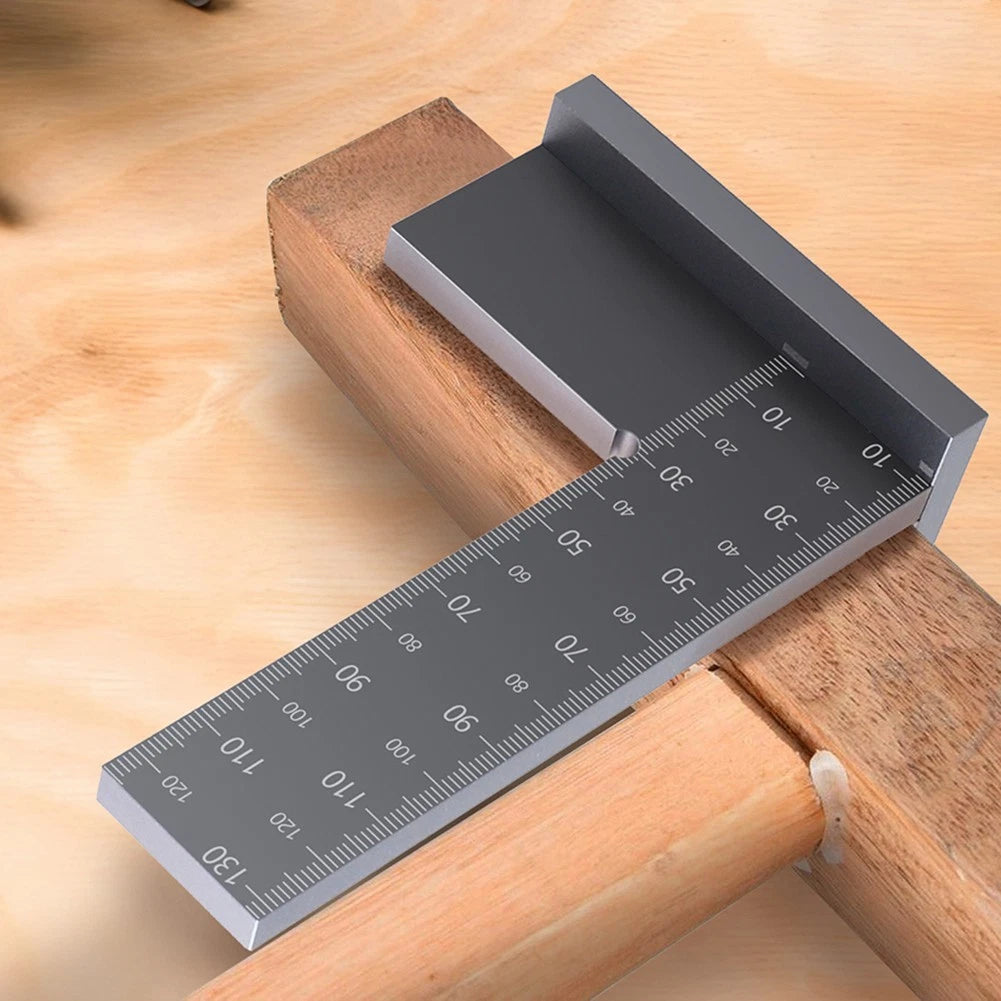 90 Degree Measuring Ruler Square Tool for Carpentry Projects
