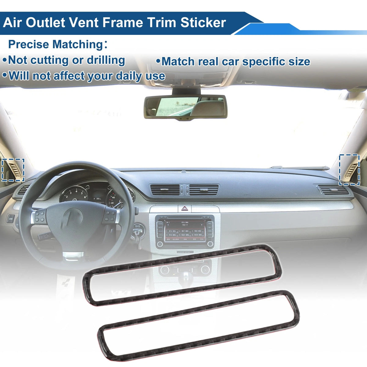 Air Condition Outlet Vent Trim Cover Frame for Volkswagen Passat B6 (2005–2010)