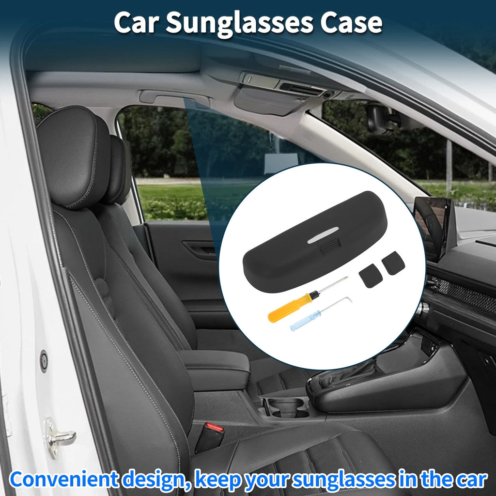 Car Sunglasses Case for Mitsubishi Outlander Eyeglasses Holder Storage Box