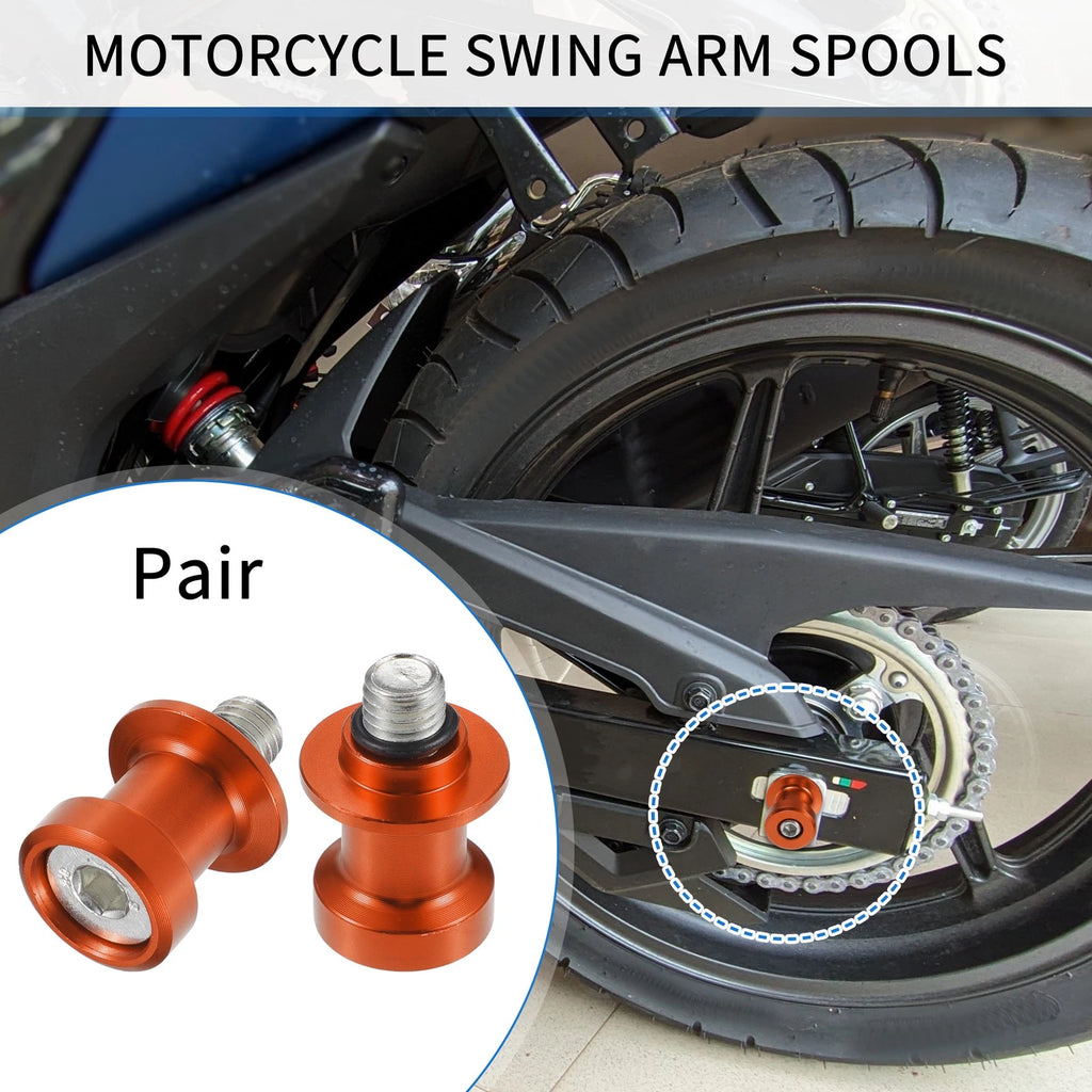 Motorcycle Swingarm Spools 10mm CNC for Honda CB500F CB500X (2013–2021)