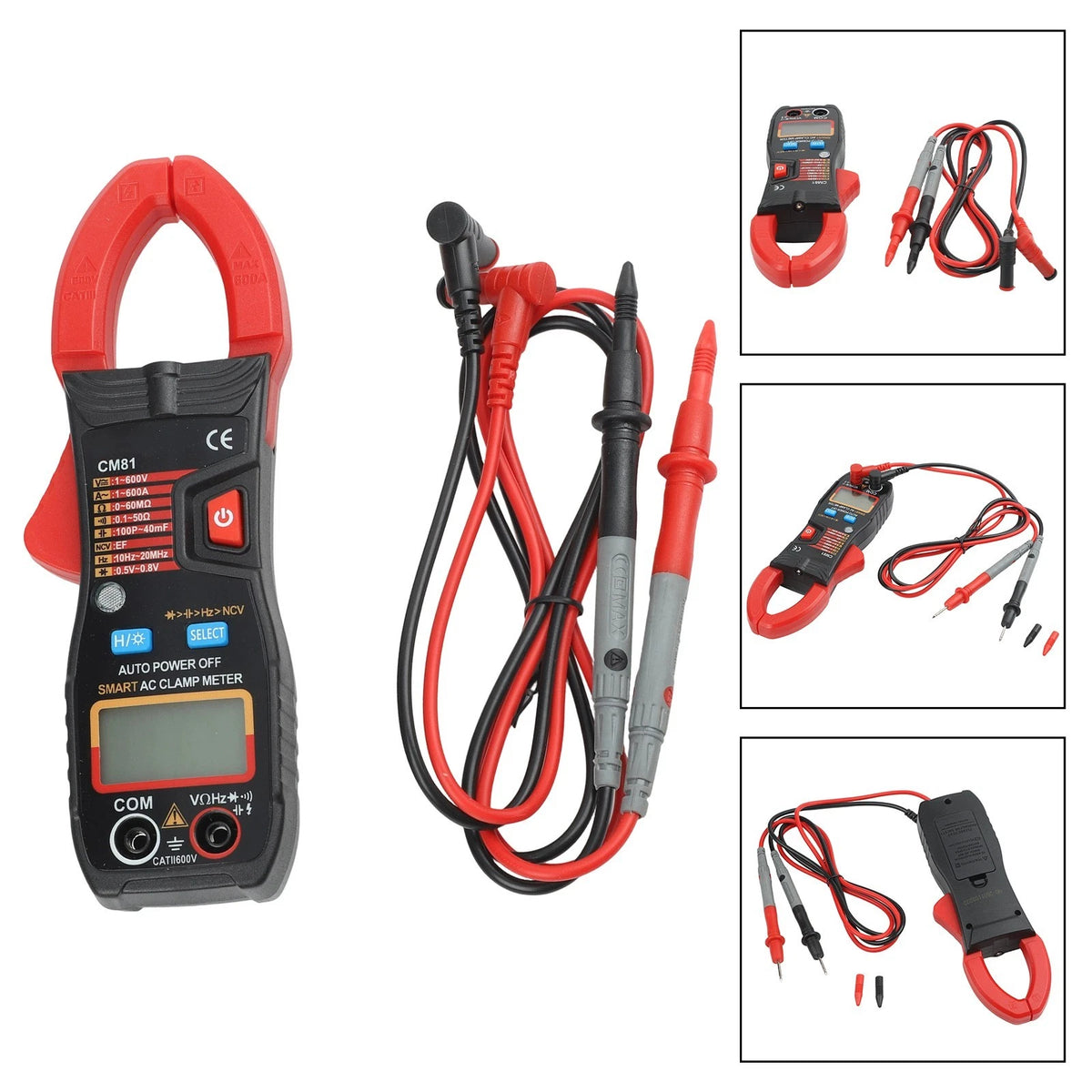 CM81 Multimeter for Single Wire Testing (High Sensitivity Clamp Jaws)