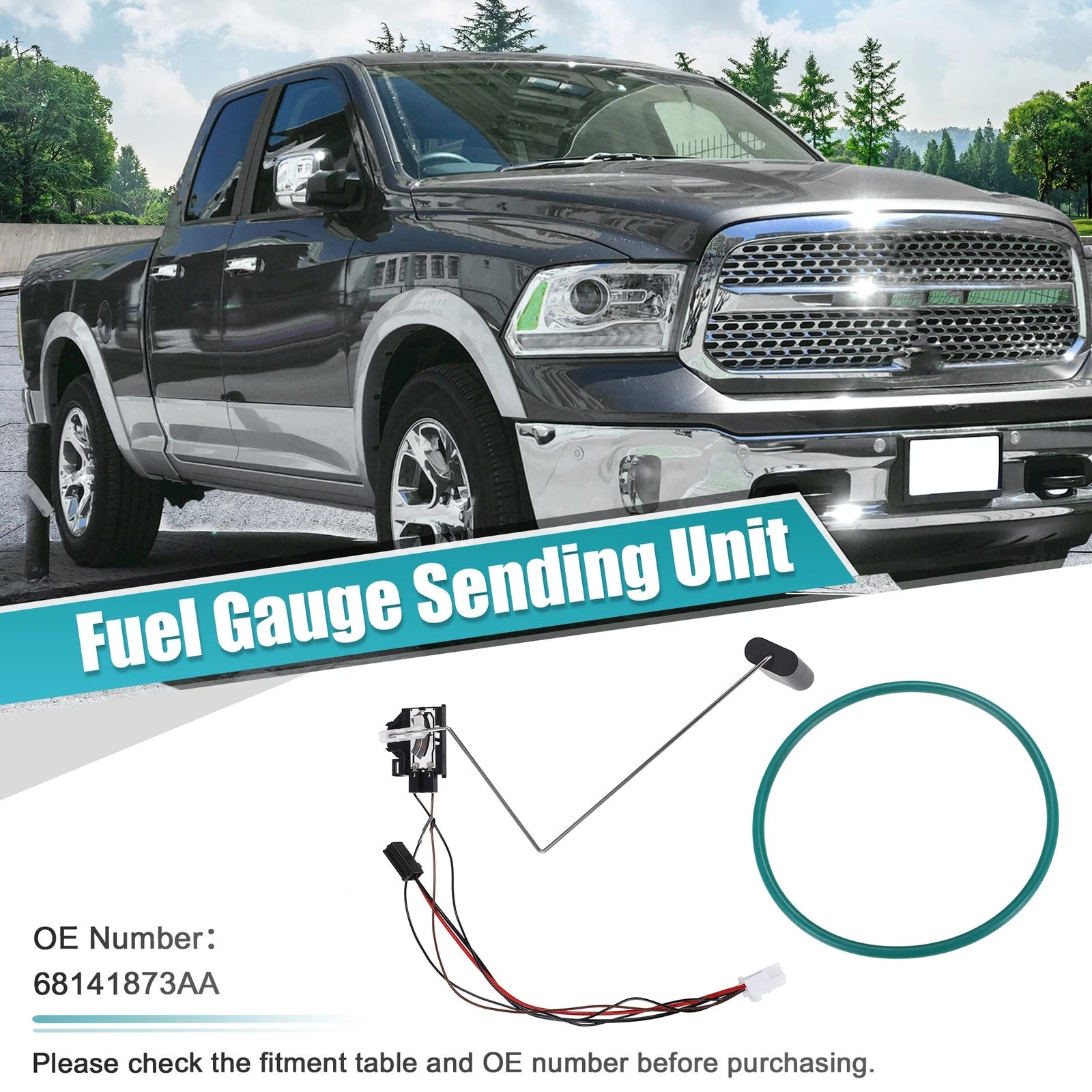 Fuel Level Sensor Control Module with Washer for Dodge Ram 1500 (2009–2019)