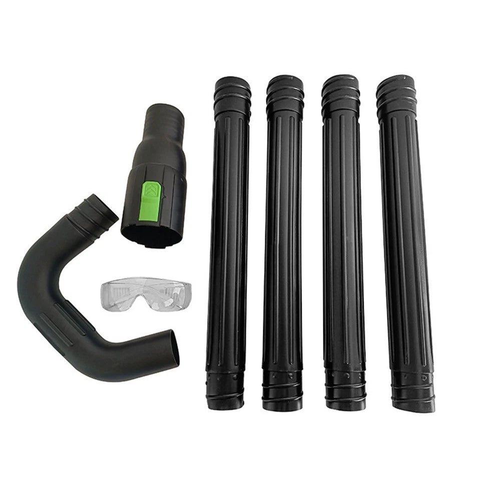 Gutter Cleaner Accessory for Leaf Blower with 360 Degree Rotating Nozzle