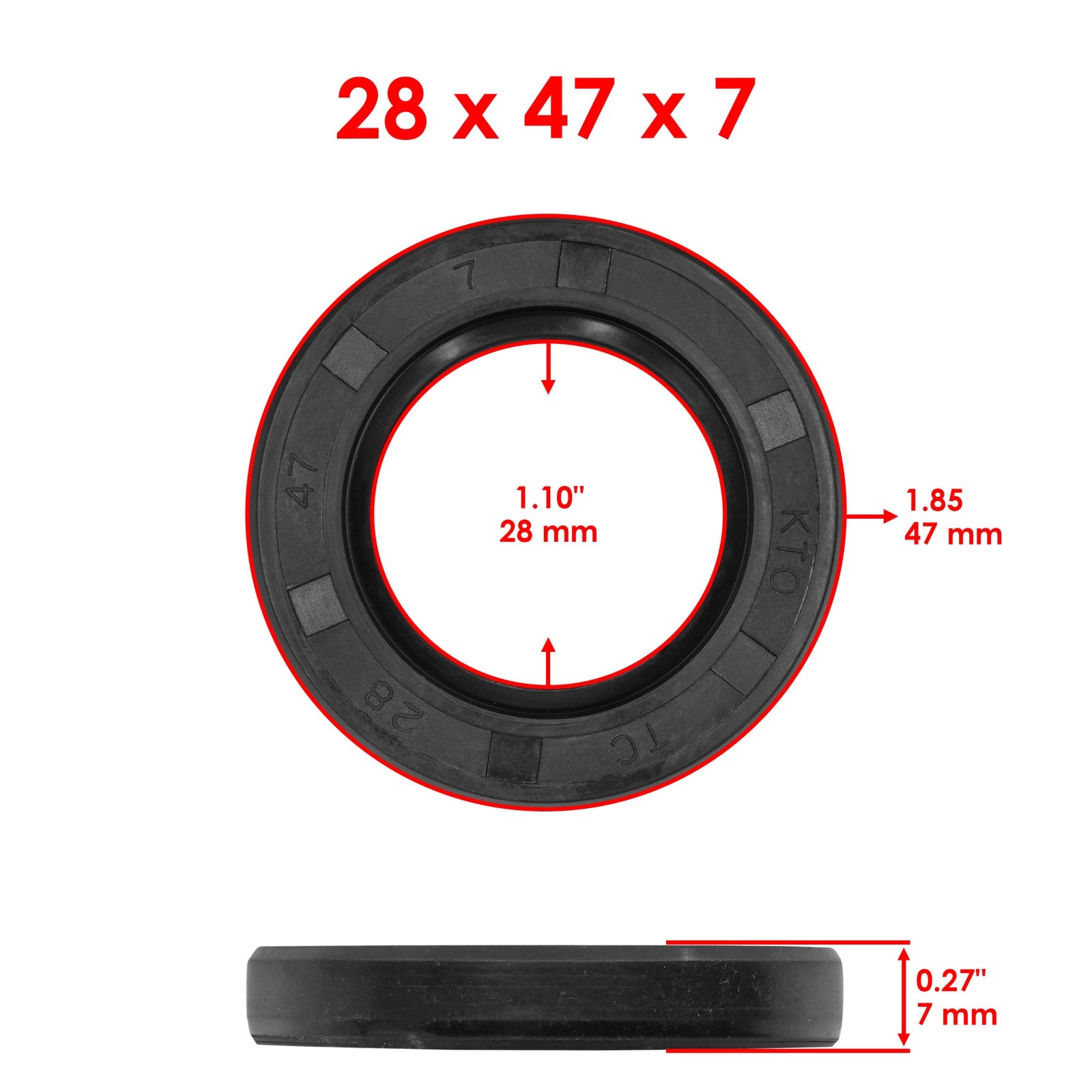 Front Wheel Bearing Seals Kit for Suzuki V-Strom DL1000 2002–2009 (2012)