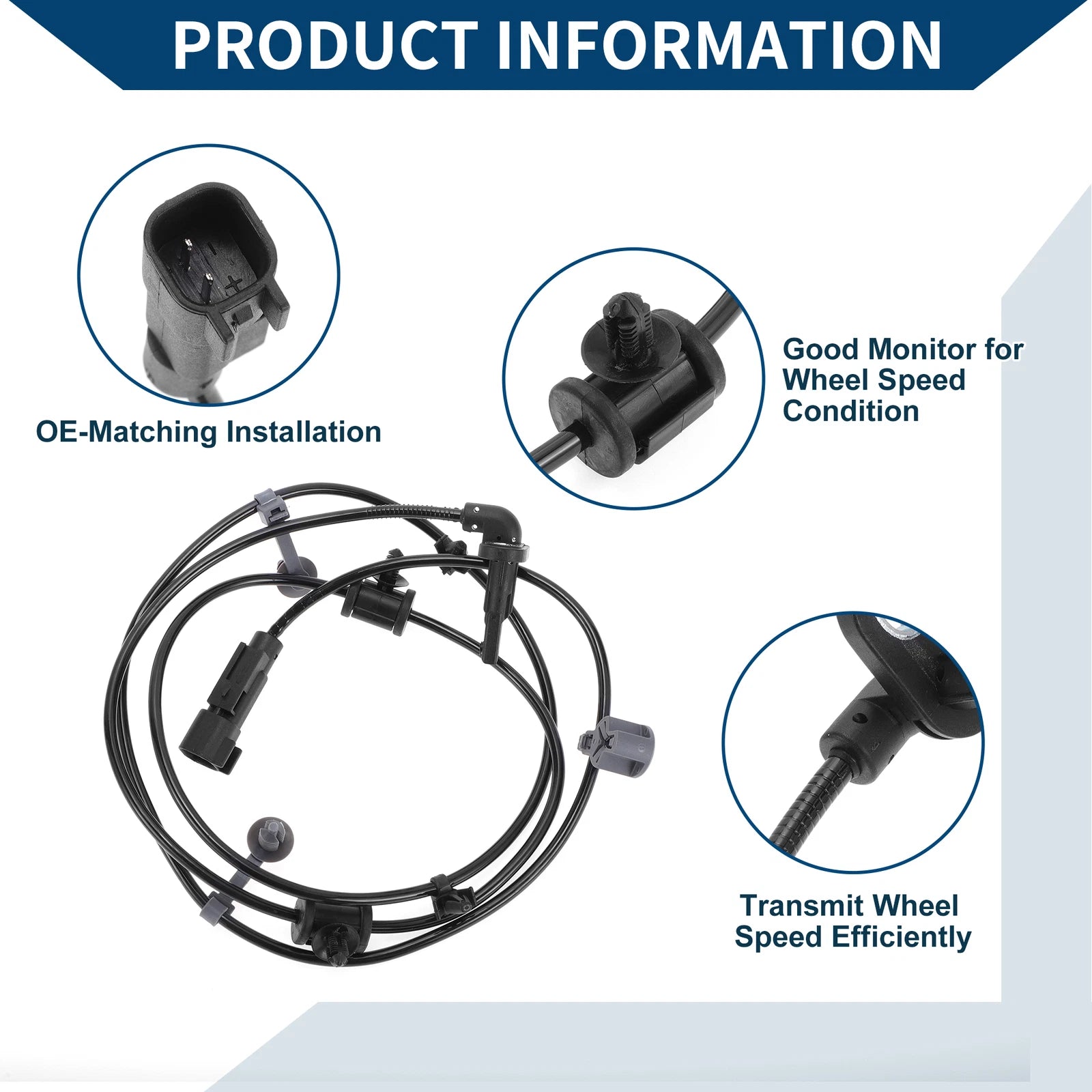ABS Wheel Speed Sensor No. 22785579 for Buick LaCrosse (2012–2016) Rear Left