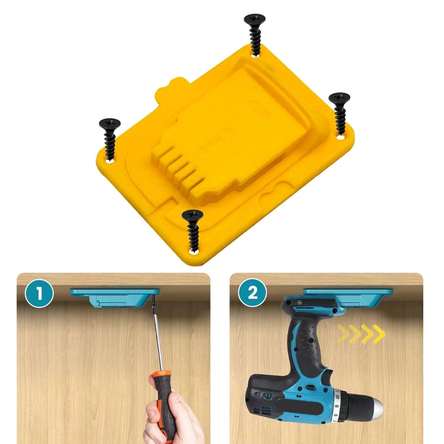 Wall Bracket Mounting Holder for Power Tools 24V (113mm x 99mm x 80mm)