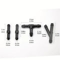 2pcs Front Windscreen Wiper Arm Washer Nozzle Jets 4 Way With 2m Pipe Hose Kit