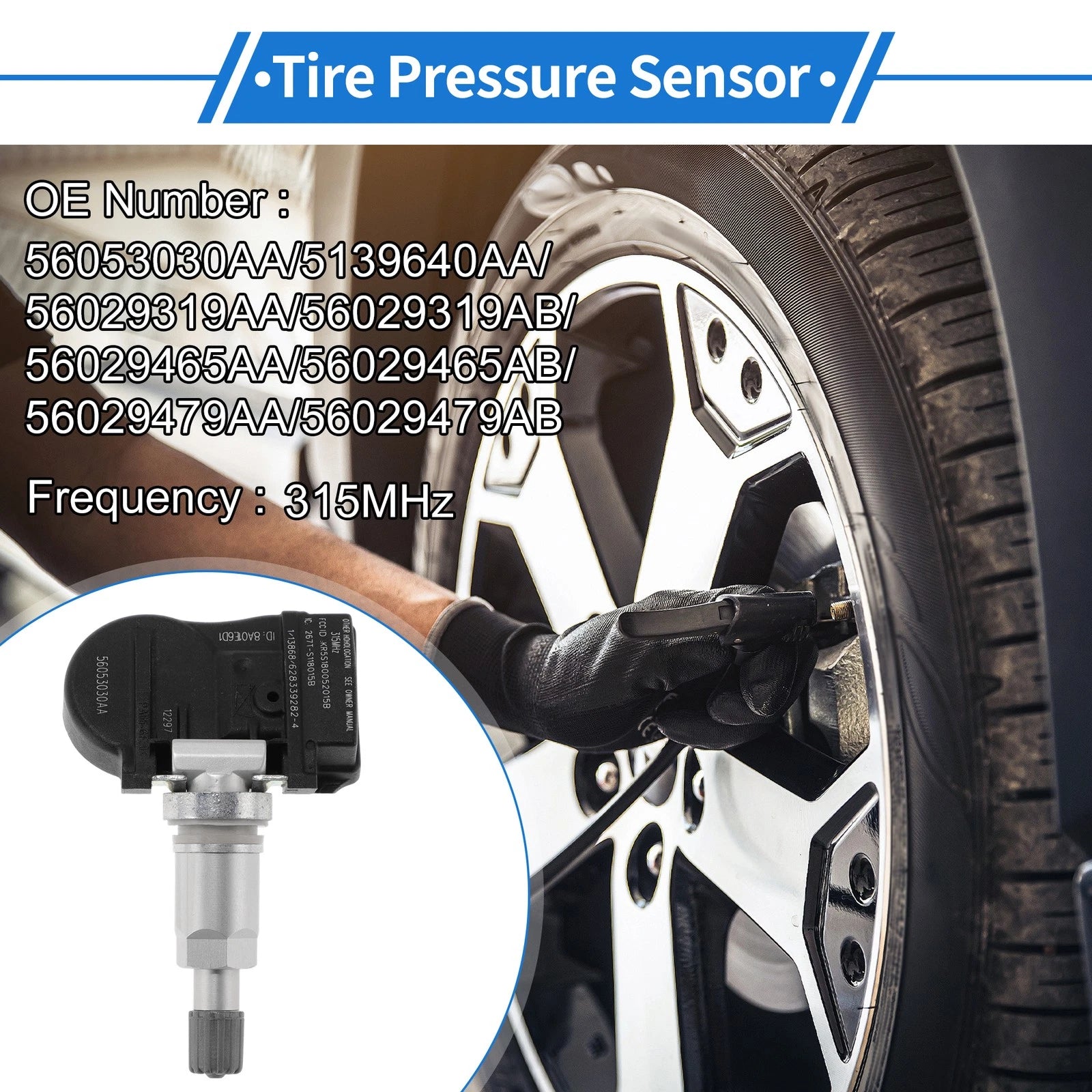 TPMS Sensor No. 56053030AA for Chrysler 200 (2011–2014)