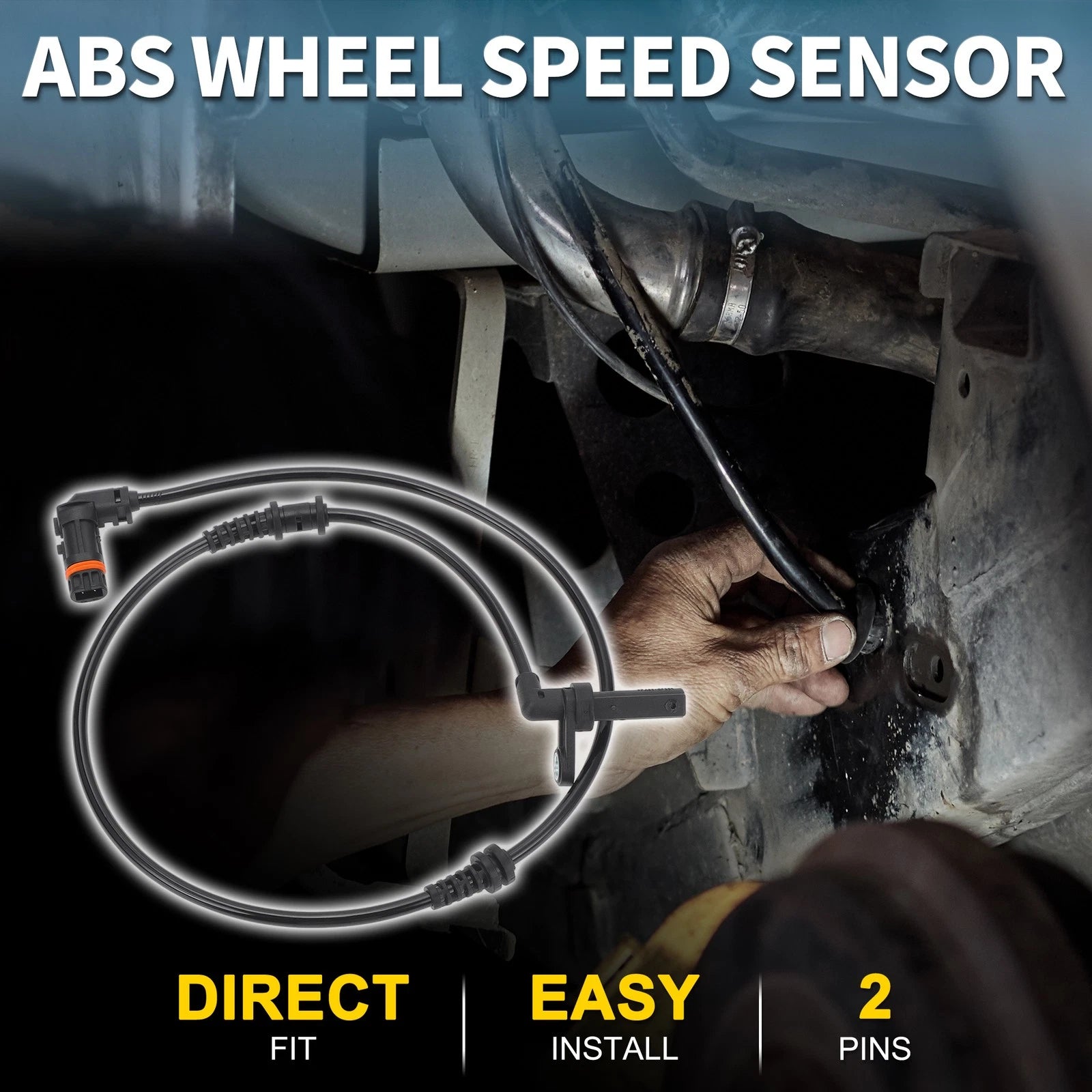 Front Left ABS Wheel Speed Sensor for Mercedes-Benz E400 (2010–2016)