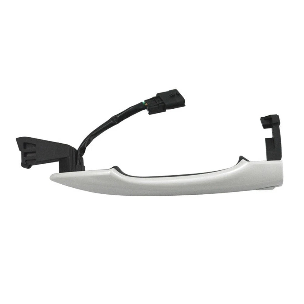 White ABS Exterior Left Door Handle for Renault Kadjar (2015–2022)