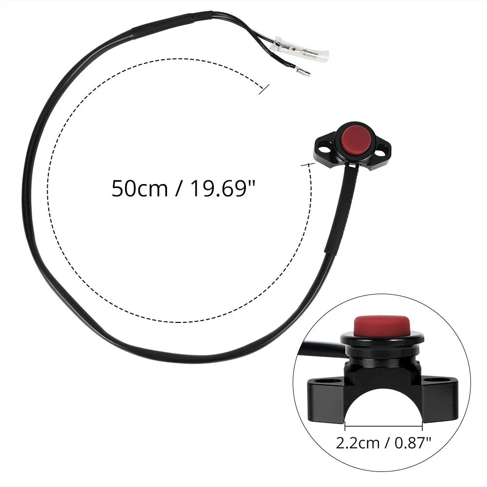 CNC Billet Engine Kill Starter Switch Button for Yamaha YZ/YZF/WRF/FX