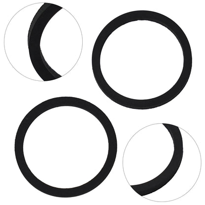 2X Sealing Ring for Hydraulic Brake Bike - Black, Wear Resistant