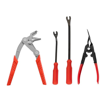 4X Car Panel Clip Remover Stainless Steel for Door Trunk Undercarriage