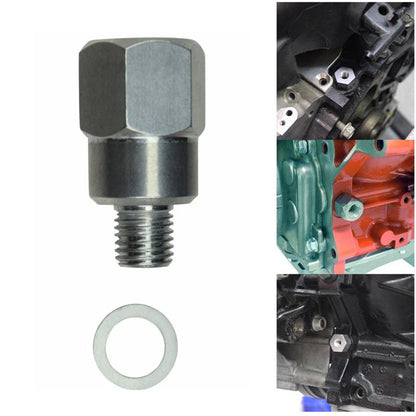 Water Coolant Temperature Temp Sensor Adapter M12-1.5 to 3/8" NPT For SBC BBC LS