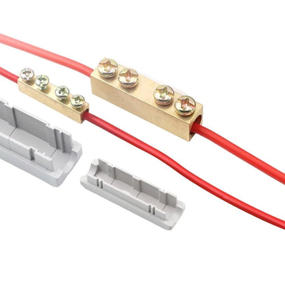 Pack of 10 Brass Splitter Wire Connectors for Safe Electrical Connections