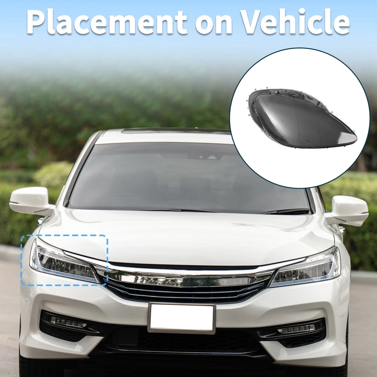 Front Right Headlight Lens Cover Replacement for Chevy Corvette C6 (2005–2013)