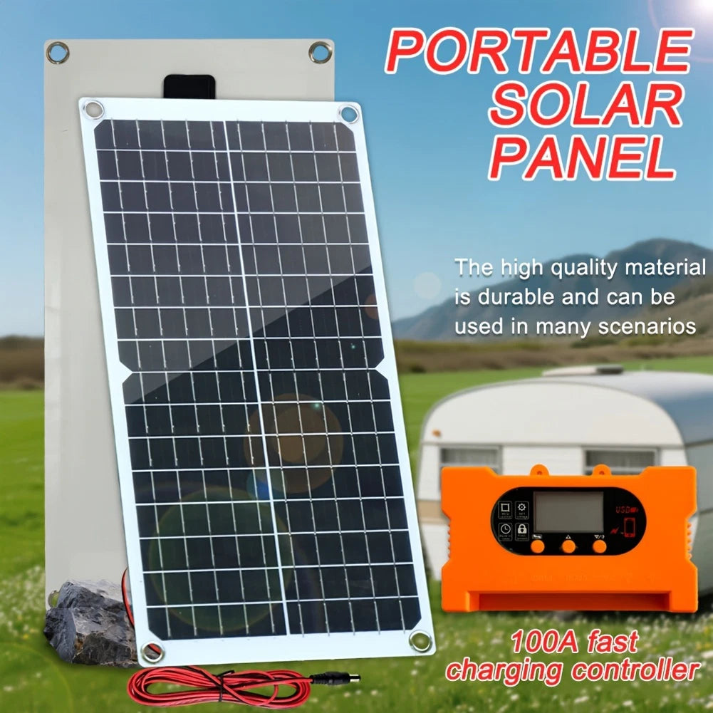 40W Solar Panel Set for Car Charger with Suction Cups