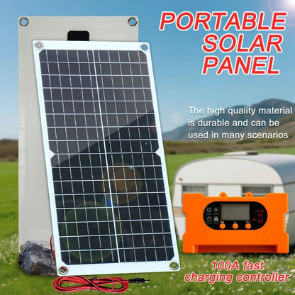 40W Solar Panel Set for Car Charger with Suction Cups