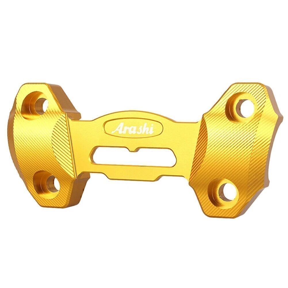 CNC Handlebar Mount Clamp Risers for Yamaha MT-09 (2014–2016) Gold