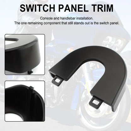 Aluminum Ignition Switch Panel Trim for Harley Touring Road Glide Special (2015–2022) Black
