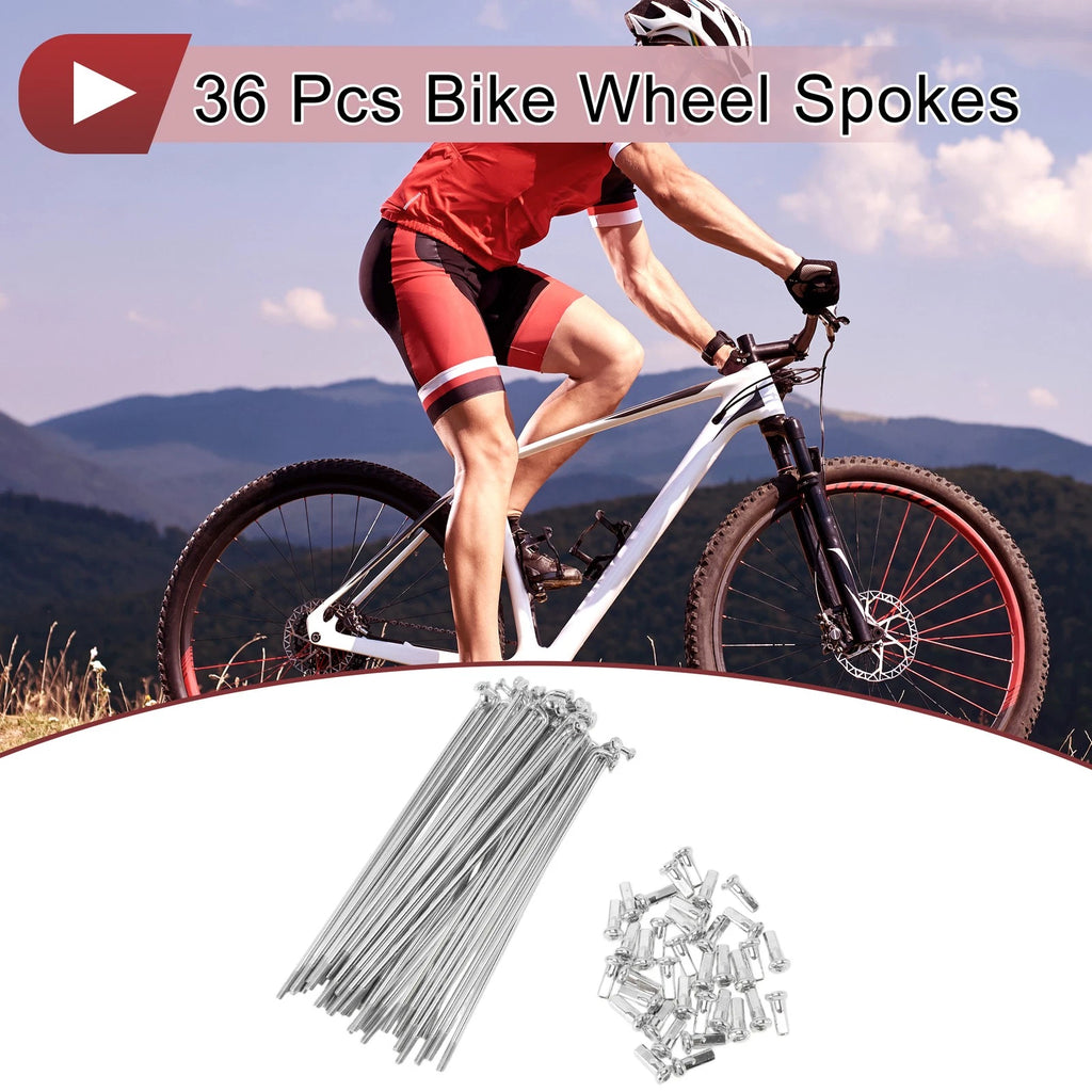 Bicycle Wheel Spokes 119mm Replacement Set for 12G Bike Wheels (2005–2015)