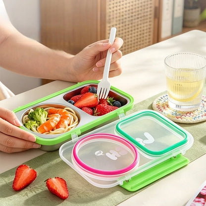 Insulated Lunch Box Thermal Snack Containers 304 Stainless Steel