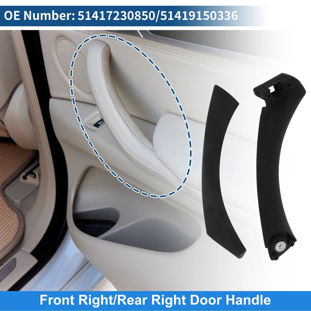 Inner Door Panel Handle for BMW 3 Series E90 E91 (2004–2012) No. 51417230850 Black