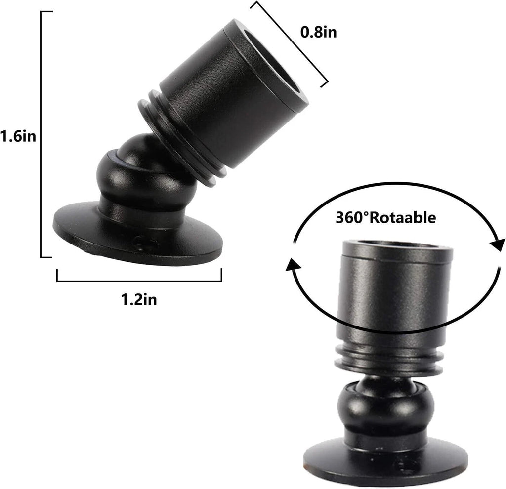 12Pcs Mini LED Spotlight for Display Cabinet Showcase