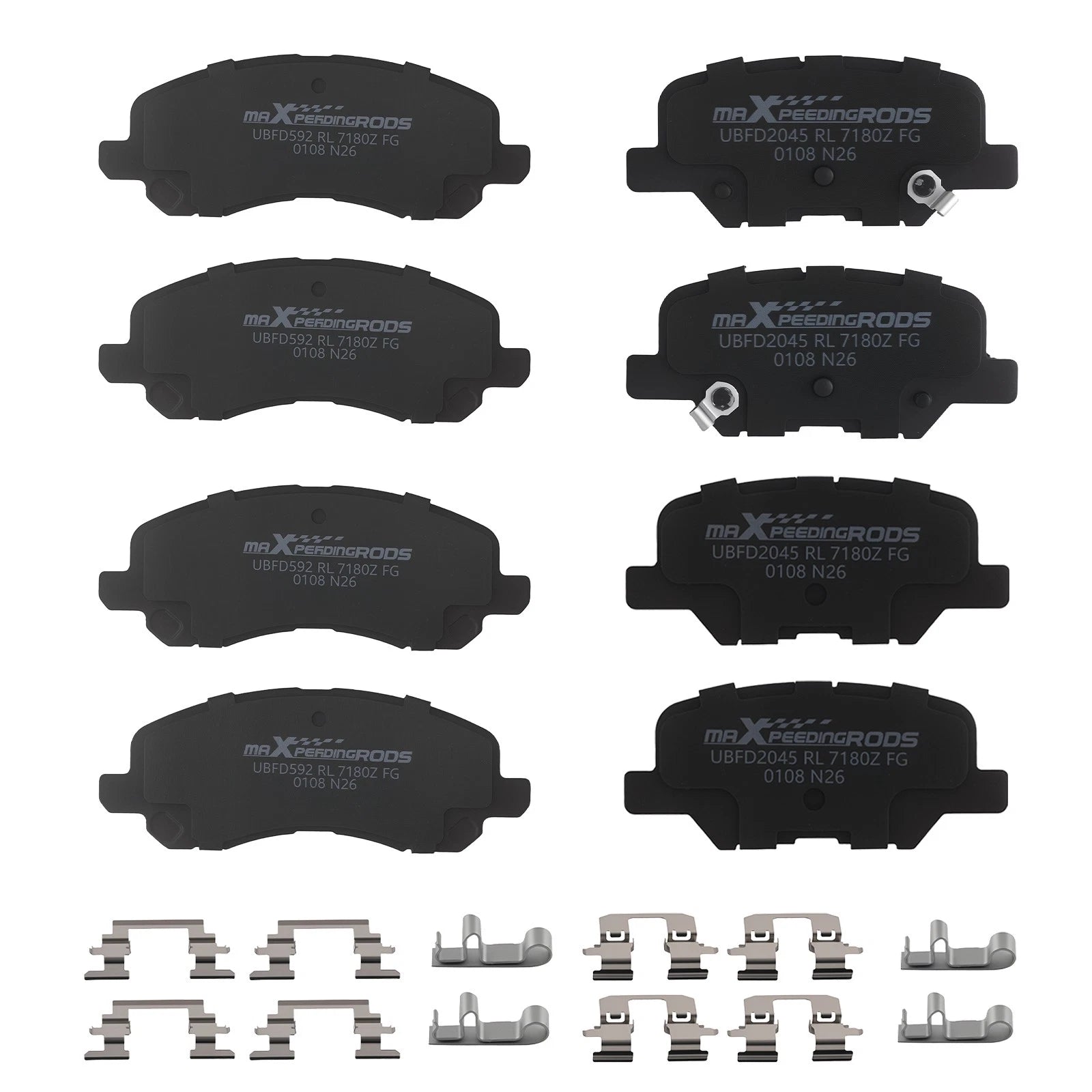 Ceramic Brake Pads Kit for Mitsubishi Outlander/RVR (2013–2019)