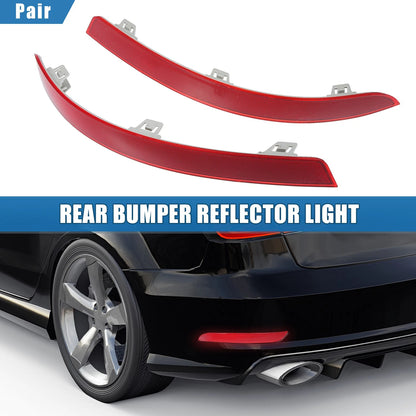 Rear Bumper Reflector Light Replacement for Mercedes-Benz ABS Red Gray Pair (2018–2022)