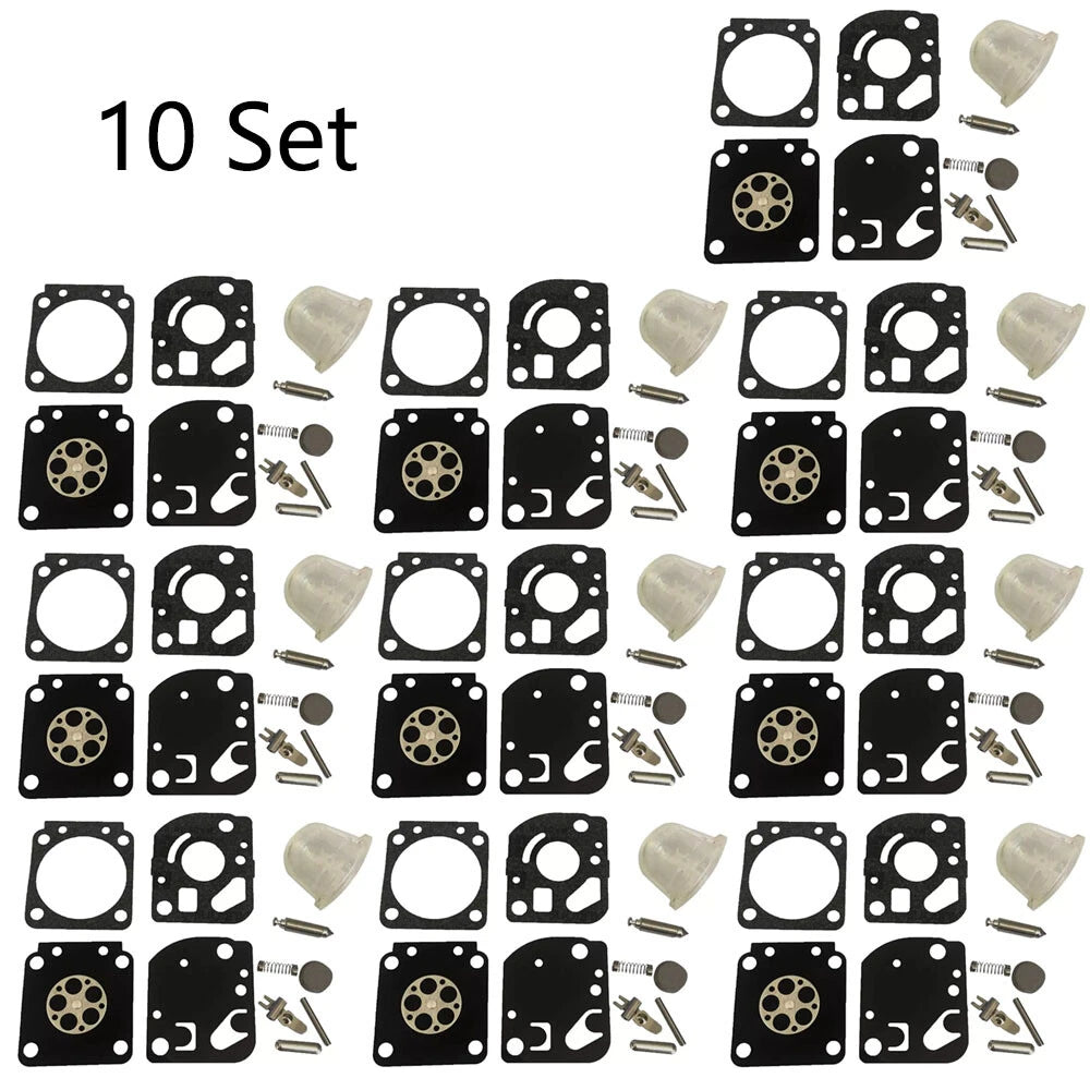 Set of 10 Carburetor Gasket Kit for Zama RB-115 C1U-W18 C1U-W18A C1U-W24