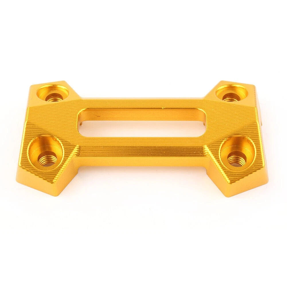 Gold CNC Front Handlebar Riser Clamps Kit for Kawasaki Z900 (2017–2022)