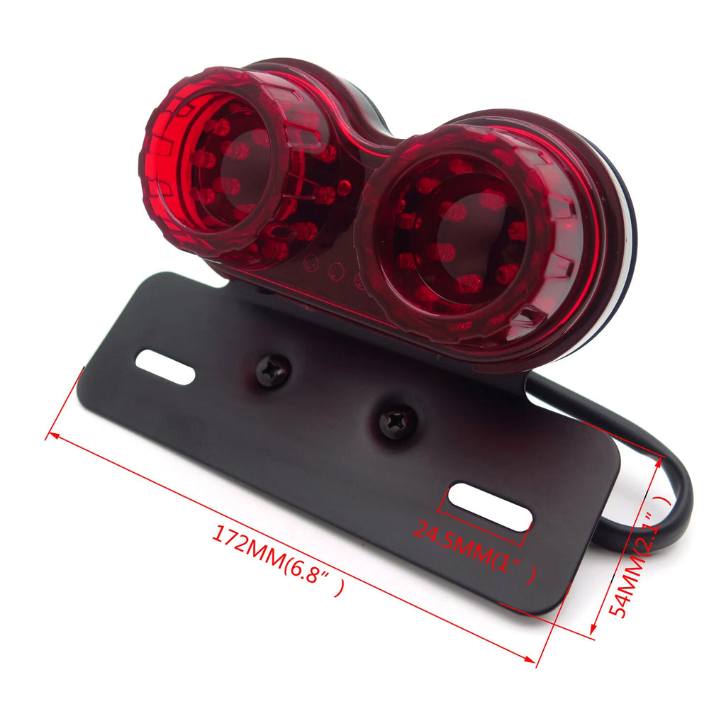 40-LED Tail Light for Motorcycle (Integrated Driving & Brake Signal)