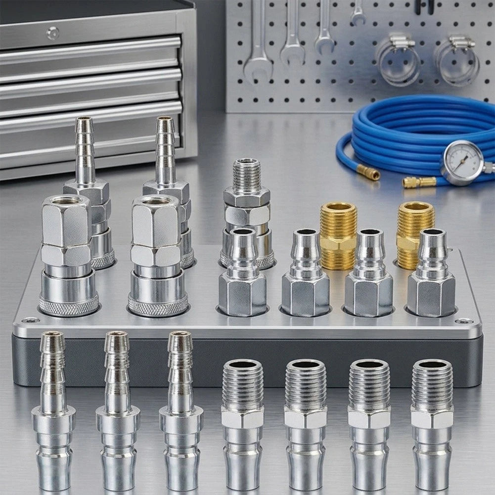 18 Piece Air Tool Quick Connect Kit for Pneumatic Equipment