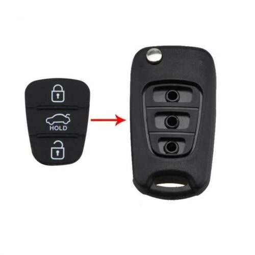 Key Button Rubber Pad Insert for Remote Shell 3 Buttons