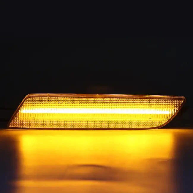 2X Clear LED Amber Front Bumper Side Marker Light for Audi Q3 (2015–2018)