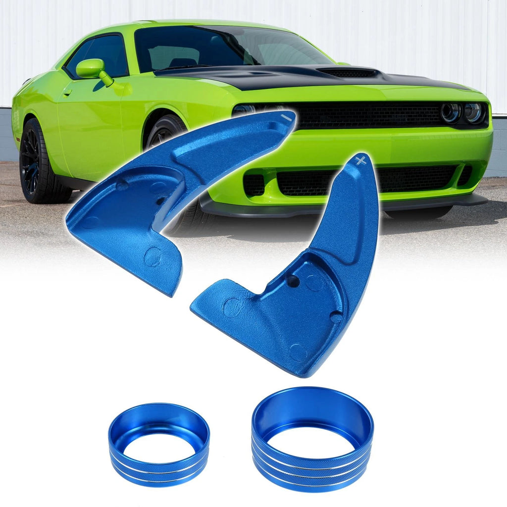 Steering Paddle Shifter AC Volume Knob Cover for Dodge Charger (2015–2023)