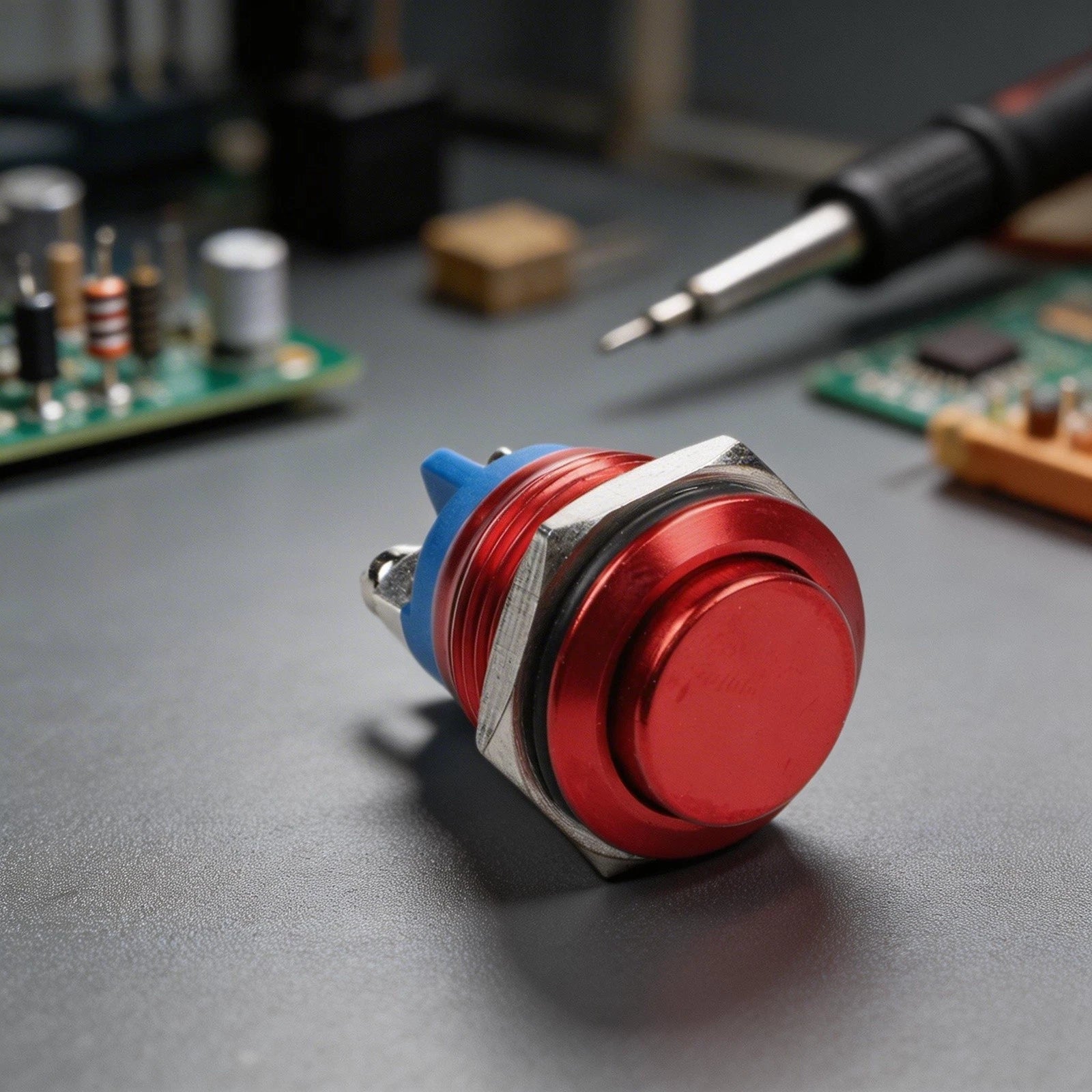 16mm Waterproof IP66 Metal Momentary Push Button Switch for