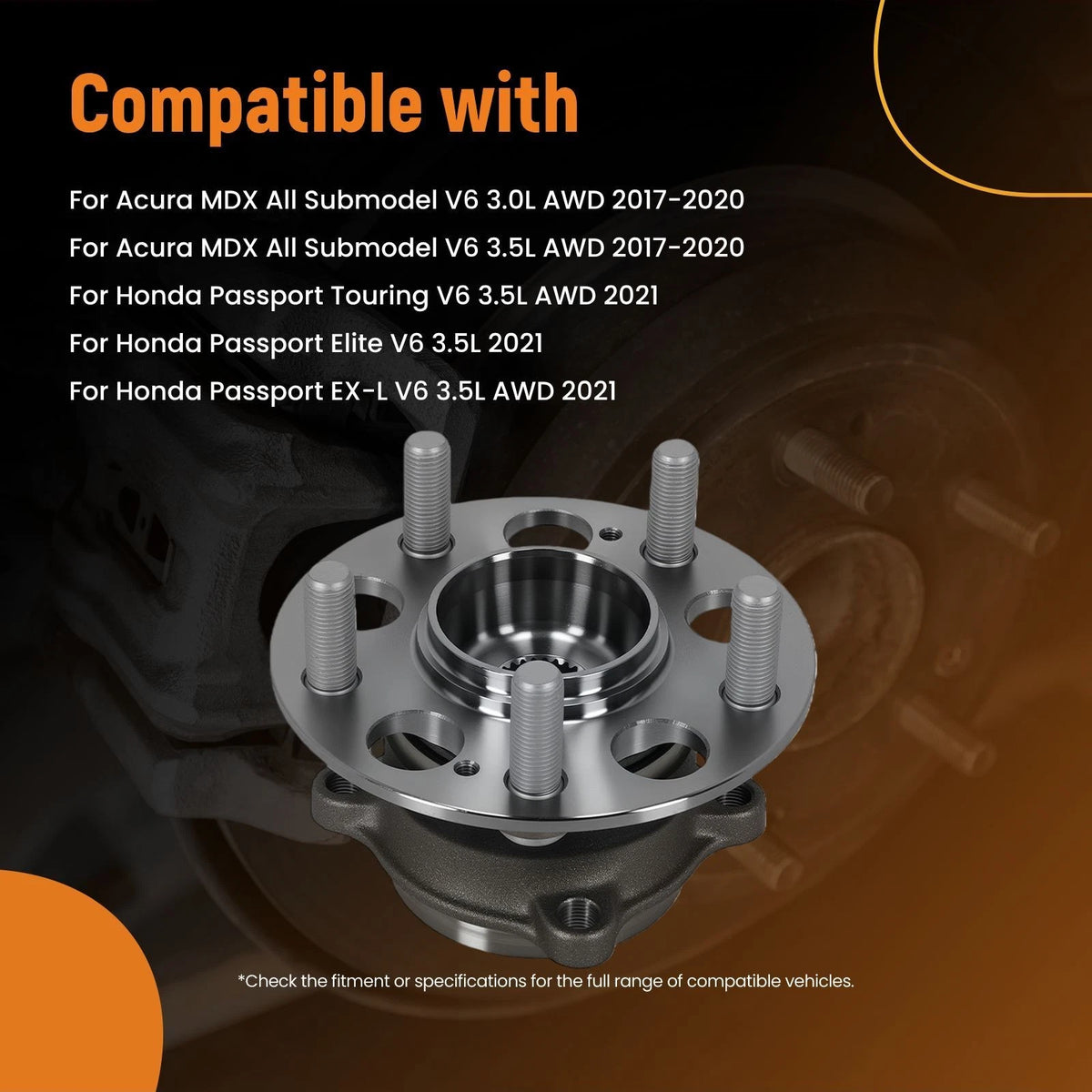 Rear Wheel Hub & Bearing Assembly for Honda Passport (2019–2023) 512629