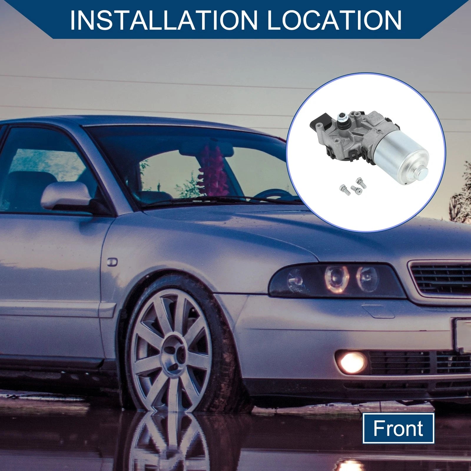 Front Windshield Wiper Motor Replacement for Audi A4 B5 Avant (1994–2001)