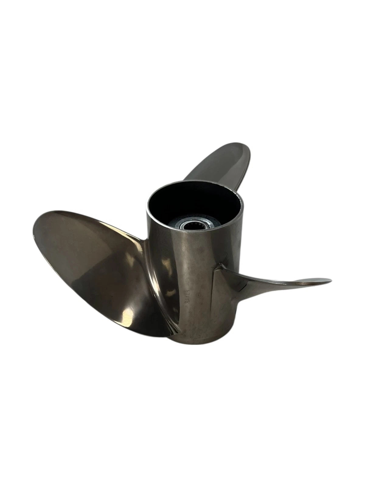 3X 14 1/2 x 22 LH Raker SS Propeller for OMC Evinrude Johnson (OEM 398503)