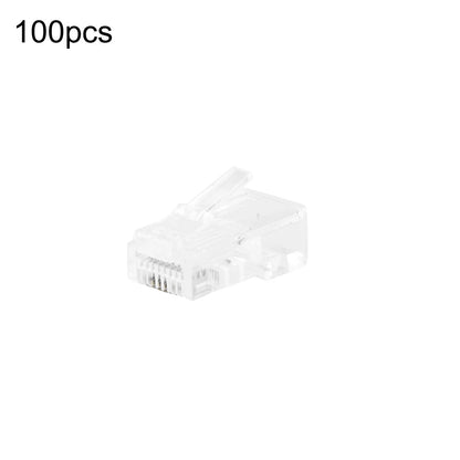 100PCS RJ45 8P8C CAT5e Network Modular Plug Connector