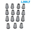 15Pcs ER11 Spring Collet Set with M14 Threading Nuts for Precision Work