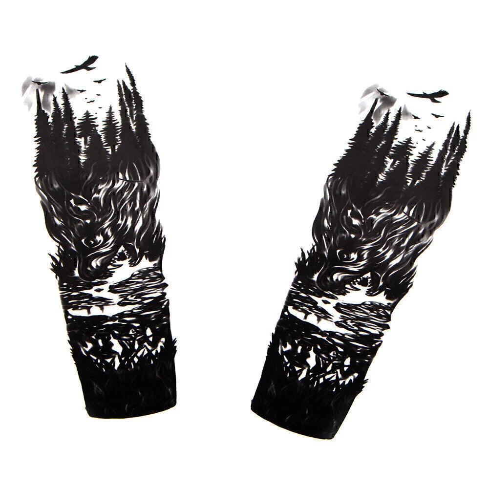 PVC Custom Front Fork Skull Decal Stickers for Harley Yamaha