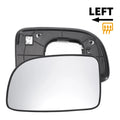 Left Side Heated Mirror Glass for Hyundai Santa Fe (2007–2012) White