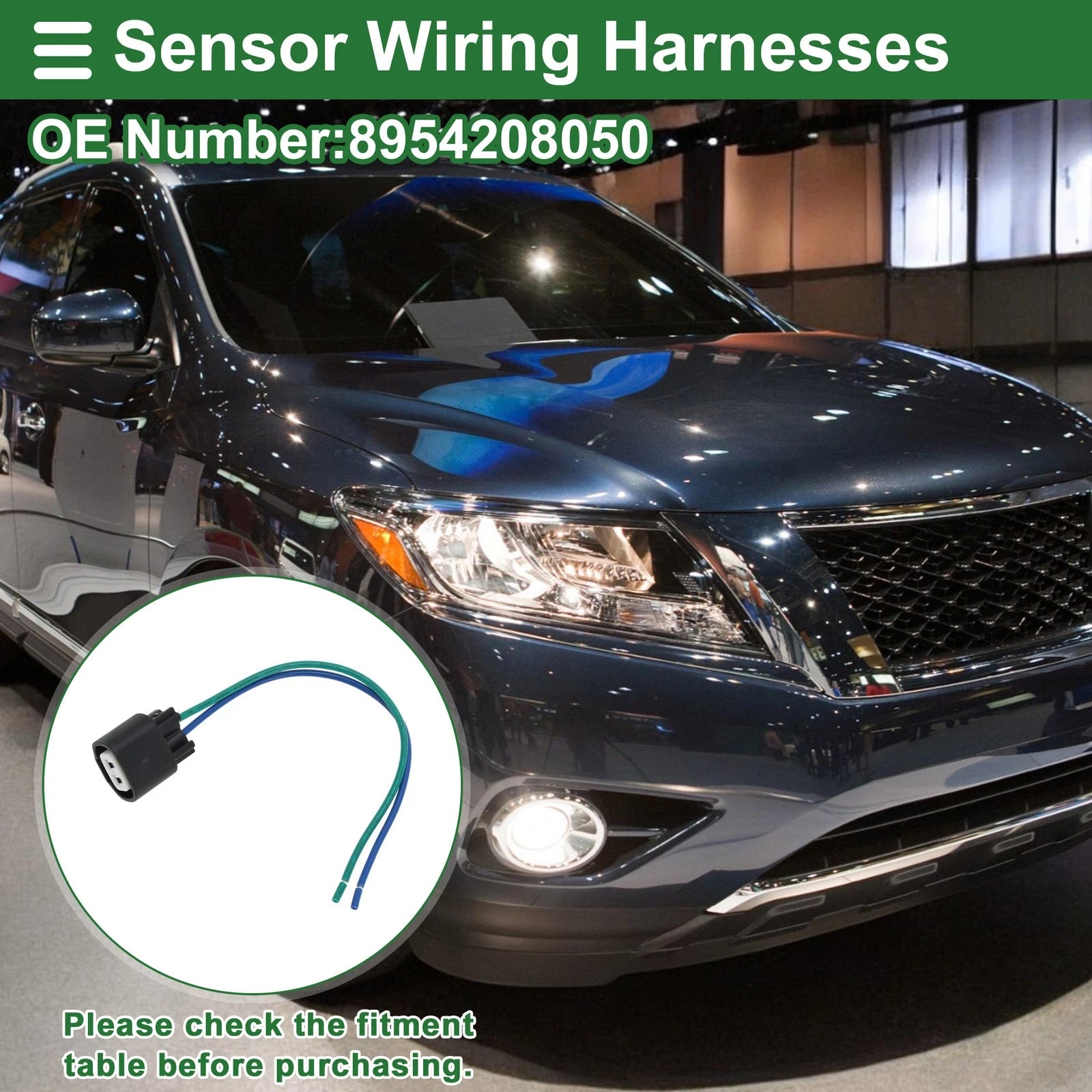 2 Pin Sensor Wiring Harnesses Replacement for Toyota Tacoma (2005–2020)