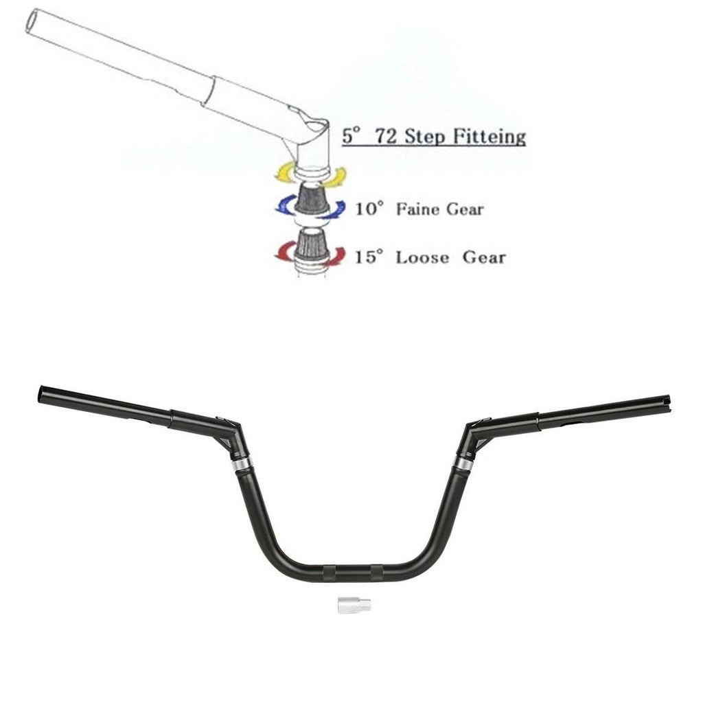 10" Rise Handlebar for Harley FXSTB FXSTC FXSTD Softail (2000–2023)
